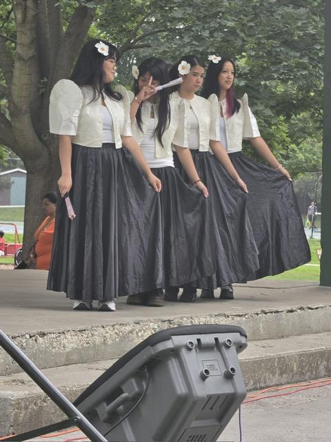 Cultural dance performance on the festival stage