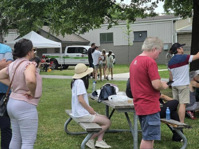 Families and community enjoying the festival grounds