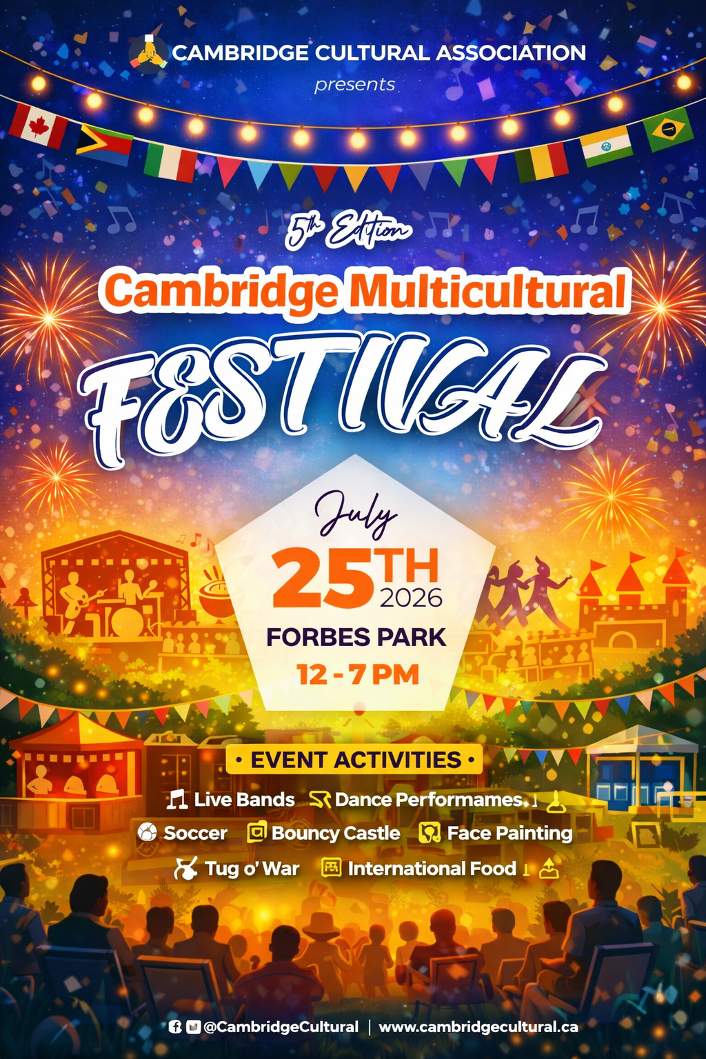 Cambridge Multicultural Festival 2026 — 5th Edition flyer